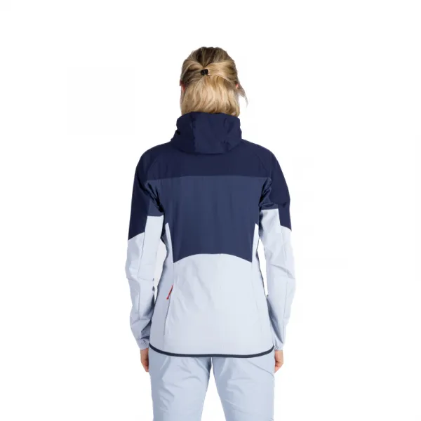 Dámska turistická softshellová bunda NORTHFINDER KATHI-387blueblue