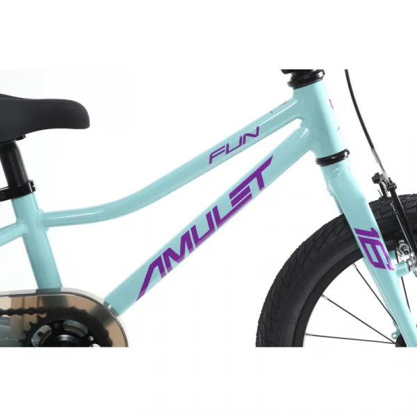Dievčenský horský bicykel AMULET 16 Fun, celeste blue purple