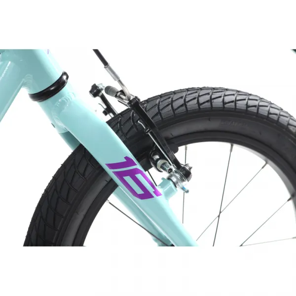 Dievčenský horský bicykel AMULET 16 Fun, celeste blue purple