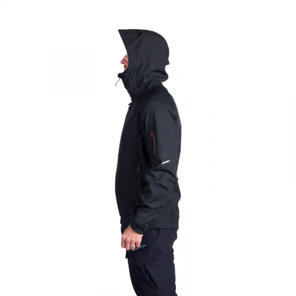 Pánska turistická softshellová bunda NORTHFINDER BRIO-269black