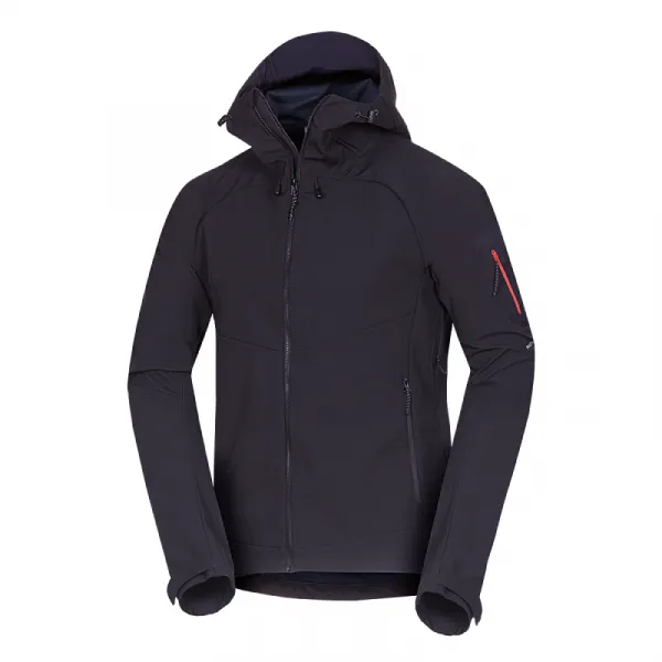 Pánska turistická softshellová bunda NORTHFINDER BRIO-269black