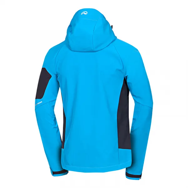 Pánska turistická softshellová bunda NORTHFINDER BRIO-271blackblue