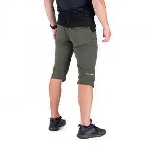 Pánske turistické 3 4 nohavice NORTHFINDER ARTUR-550blackdarkgreen