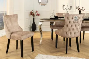 Chesterfield jedálenská stolička 2 ks FRIXON Dekorhome