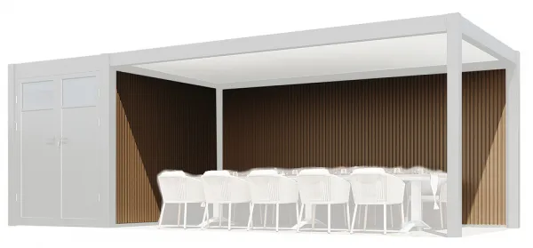 WPC stena k prístrešku PRESTIGE Rojaplast