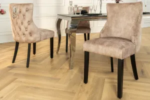 Chesterfield jedálenská stolička 2 ks FRIXON Dekorhome
