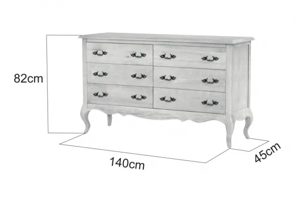 LivinHill Komoda Venezia 140 cm z masivu dub Benátský