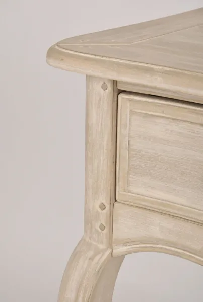 LivinHill Konzolový stolek Venezia 110 cm z masivu béžový