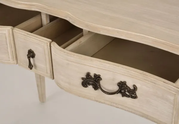 LivinHill Konzolový stolek Venezia 110 cm z masivu béžový