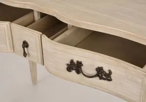 LivinHill Konzolový stolek Venezia 110 cm z masivu béžový