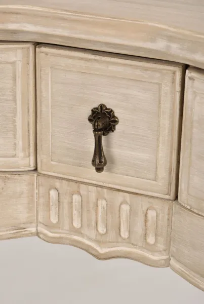 LivinHill Konzolový stolek Venezia 110 cm z masivu béžový