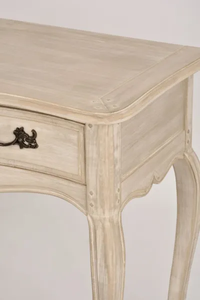 LivinHill Konzolový stolek Venezia 110 cm z masivu béžový