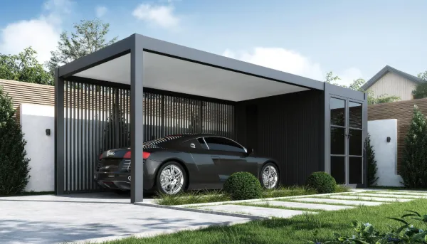 Hliníkový prístrešok na auto PRESTIGE Rojaplast
