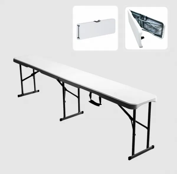 Chomik Záhradná lavica SMOOTH | biela 180 cm
