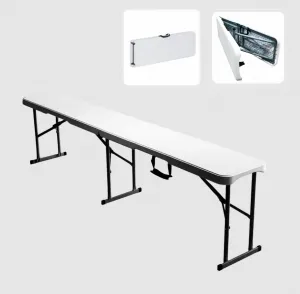 Chomik Záhradná lavica SMOOTH | biela 180 cm