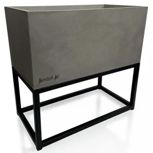 ElegantnýširokýkovovýkvetináčvšedejfarbeLOFTFIORINO42X22X40cm