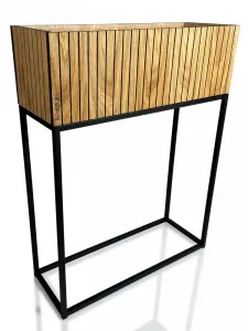 VysokýkvetináčzprírodnejdubovejdyhyLOFTFIORINO62X22X80cm