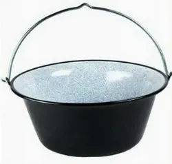 Smaltovanýkotlík10Lsostojanom