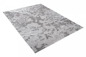 JednoduchýmodernýkoberecsivejfarbysbielymmotívomŠírka:80cm|Dĺžka:150cm56542_115443