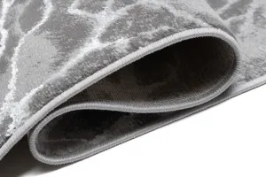 JednoduchýmodernýkoberecsivejfarbysbielymmotívomŠírka:80cm|Dĺžka:150cm56542_115443
