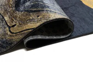ČiernydizajnovýkoberecsabstraktnýmvzoromŠírka:80cm|Dĺžka:150cm56761_115881