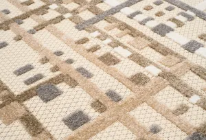 TerasovýkrémovýkoberecsosivýdetailomŠírka:80cm|Dĺžka:150cm67117_121203