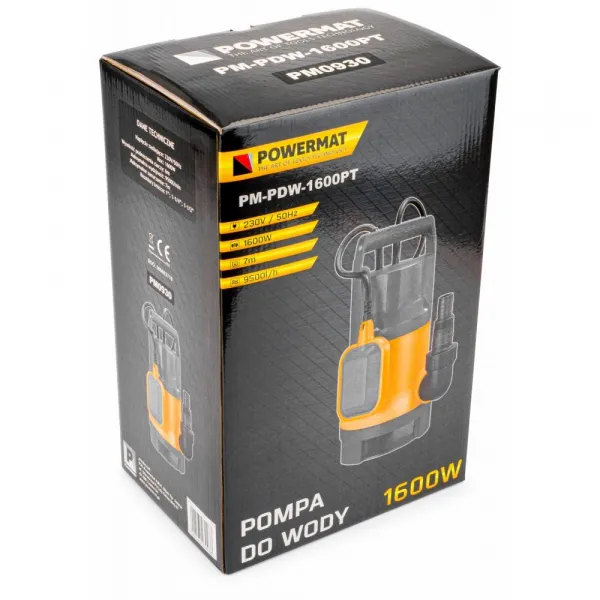 Ponorné čerpadlo s plavákom 1600W PM-PDW-1600PT