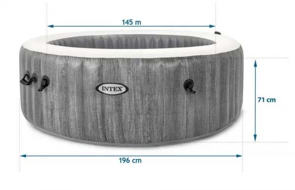 Intex Vírivý bazén PureSpa Bubble Greywood Deluxe 6 - 28442