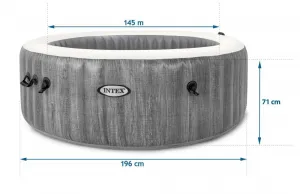 Intex Vírivý bazén PureSpa Bubble Greywood Deluxe 6 - 28442