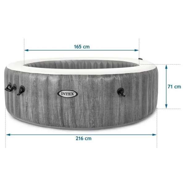 Intex Vírivý bazén PureSpa Bubble Greywood Deluxe 6 - 28442