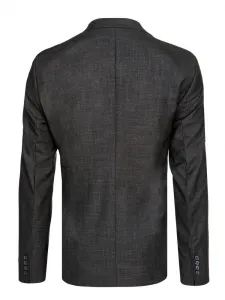 Pánske elegantné sako na gombíky šedé
