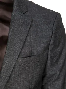 Pánske elegantné sako na gombíky šedé