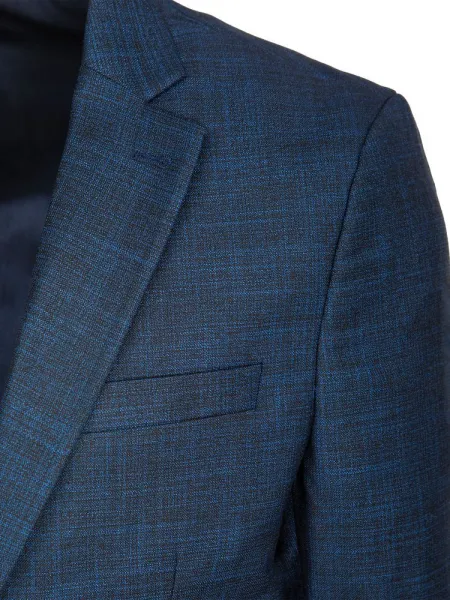 Pánske elegantné sako na gombíky modré