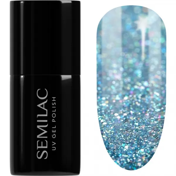 Semilac UV Hybrid Winter Collection gélový lak na nechty s použitím UV/LED lampy odtieň 610 Frosty Christmas 7 ml