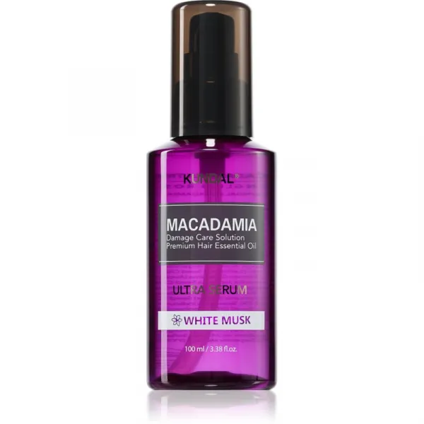 KUNDAL Macadamia Ultra Serum White Musk regeneračné olejové sérum pre poškodené vlasy 100 ml