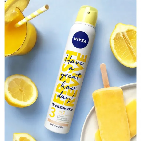 NIVEA Fresh Revive suchý šampón pre zväčšenie objemu Light Tones 200 ml