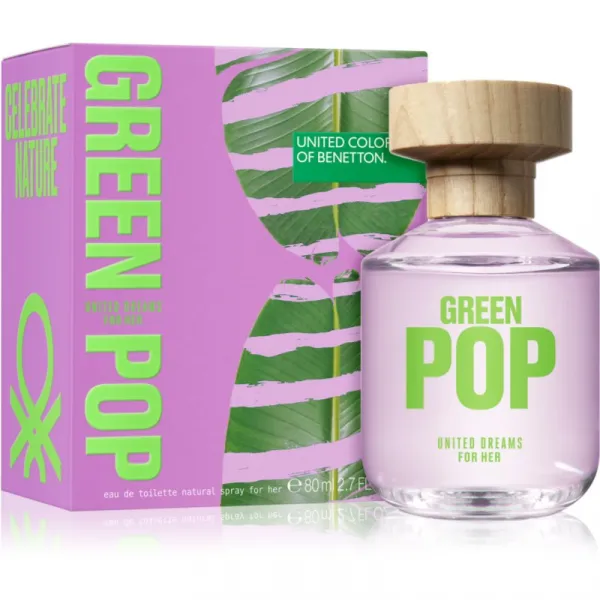Benetton United Dreams Green Pop For Her toaletná voda pre ženy 80 ml