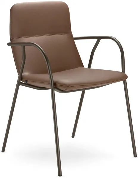 LD SEATING Konferenčné kreslo FLEXI LIGHT, CHL-N7, bronzová podnož