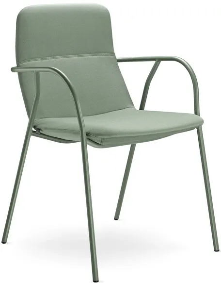 LD SEATING Konferenčné kreslo FLEXI LIGHT, CHL-N12, zelená podnož