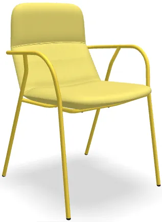 LD SEATING Konferenčné kreslo FLEXI LIGHT, CHL-N15, žltá podnož