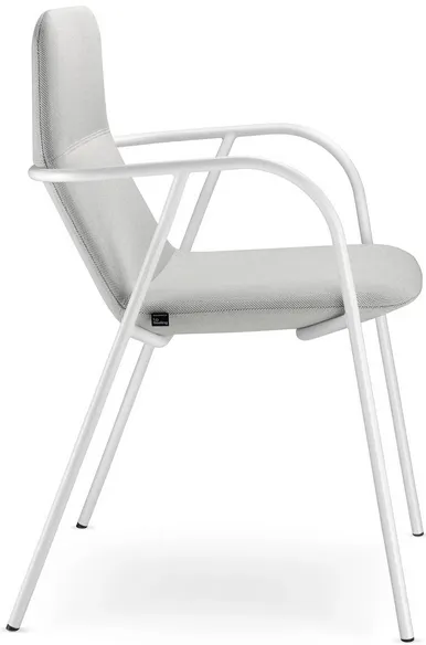 LD SEATING Konferenčné kreslo FLEXI LIGHT, CHL-N0, biela podnož