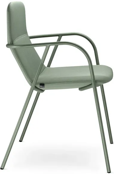 LD SEATING Konferenčné kreslo FLEXI LIGHT, CHL-N12, zelená podnož