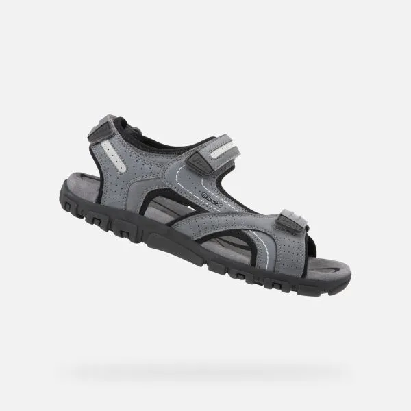 Geox UOMO SANDAL Pánske sandále, sivá, veľkosť