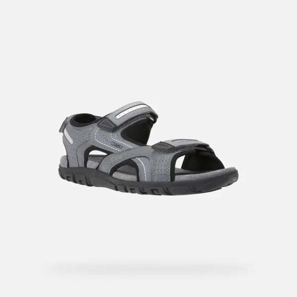 Geox UOMO SANDAL Pánske sandále, sivá, veľkosť