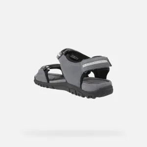 Geox UOMO SANDAL Pánske sandále, sivá, veľkosť