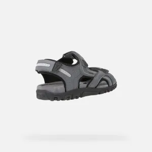 Geox UOMO SANDAL Pánske sandále, sivá, veľkosť