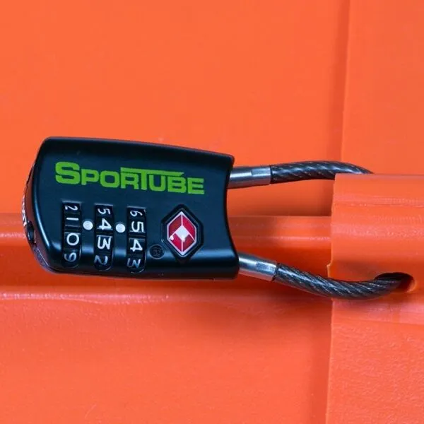 SPORTUBE TSA LOCK Kombinačný zámok, čierna, veľkosť