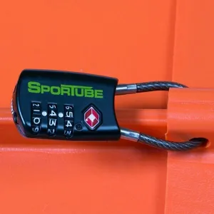 SPORTUBE TSA LOCK Kombinačný zámok, čierna, veľkosť