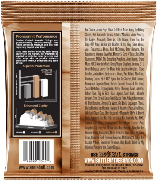 Ernie Ball 2544 Everlast Phosphor Bronze Medium