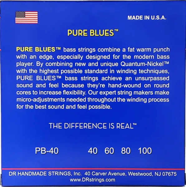 DR Strings Pure Blues PB-40